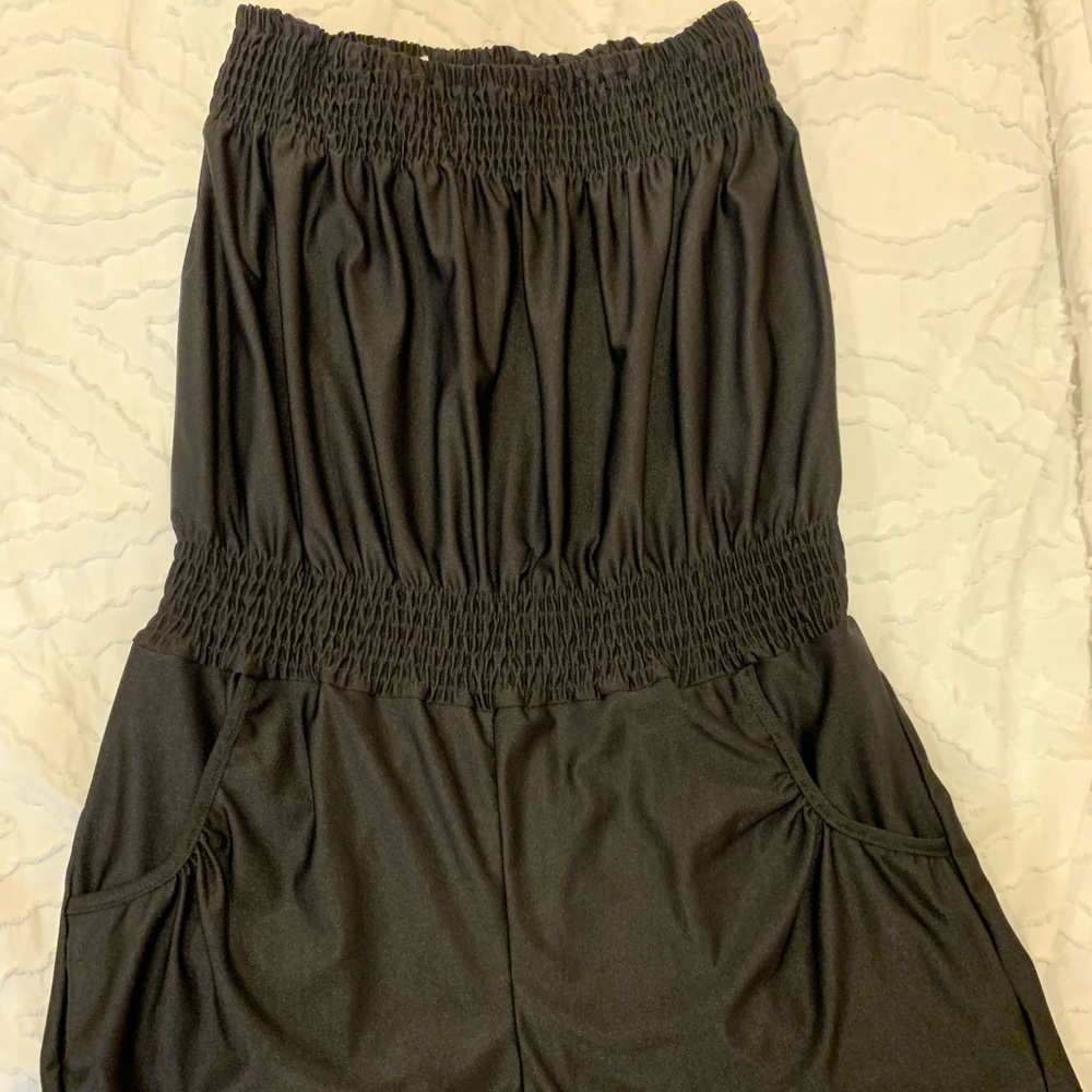 Black Tube Top Romper